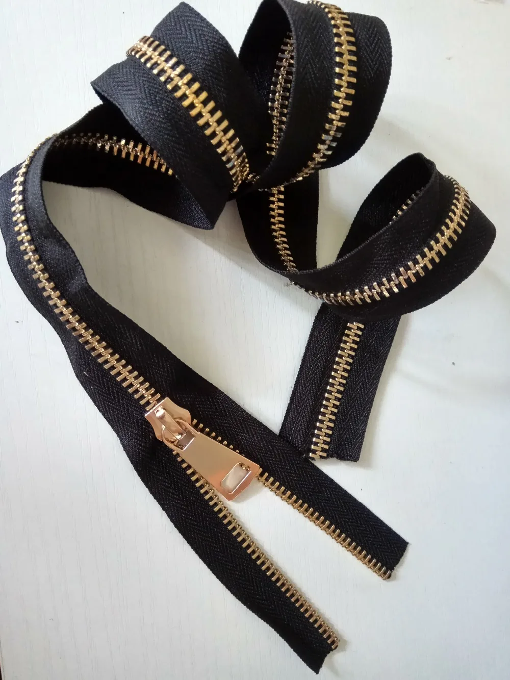 10 brass zippers for sewing bags luggage outdoor tent zipper repair high quality 500cm with