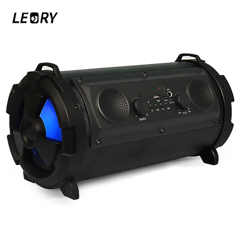 LEORY SY1602 Newest Outdoor Portable Bluetooth Speaker 15W 2000mAh Wireless Subwoofer Speaker with Microphone Multicolor LEORY SY1602 Newest Outdoor Portable Bluetooth Speaker 15W 2000mAh Wireless Subwoofer Speaker with Microphone Multicolor