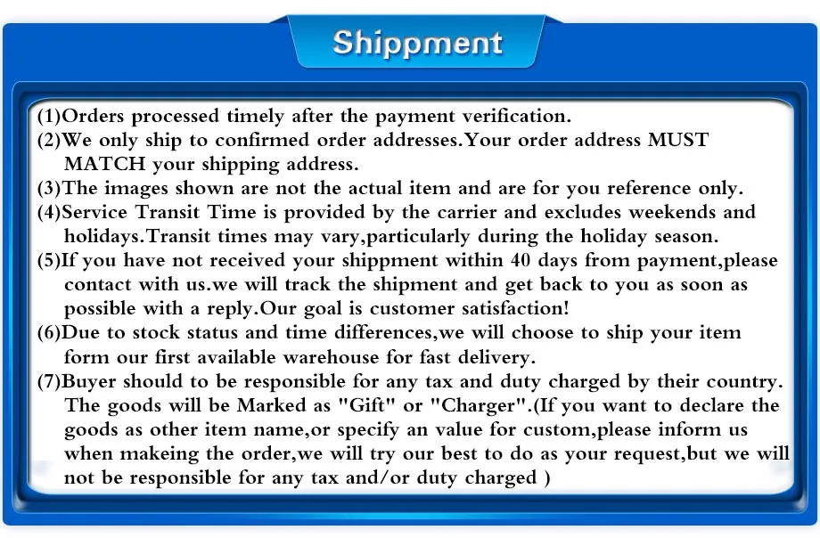 Shippment