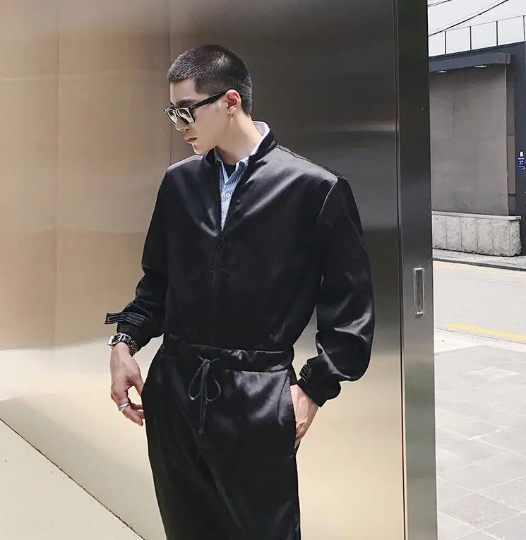Пользовательский рубашка с воротником комбинезон корейской версии мода мужские Штаны Производительность работы одежда. S-6XL