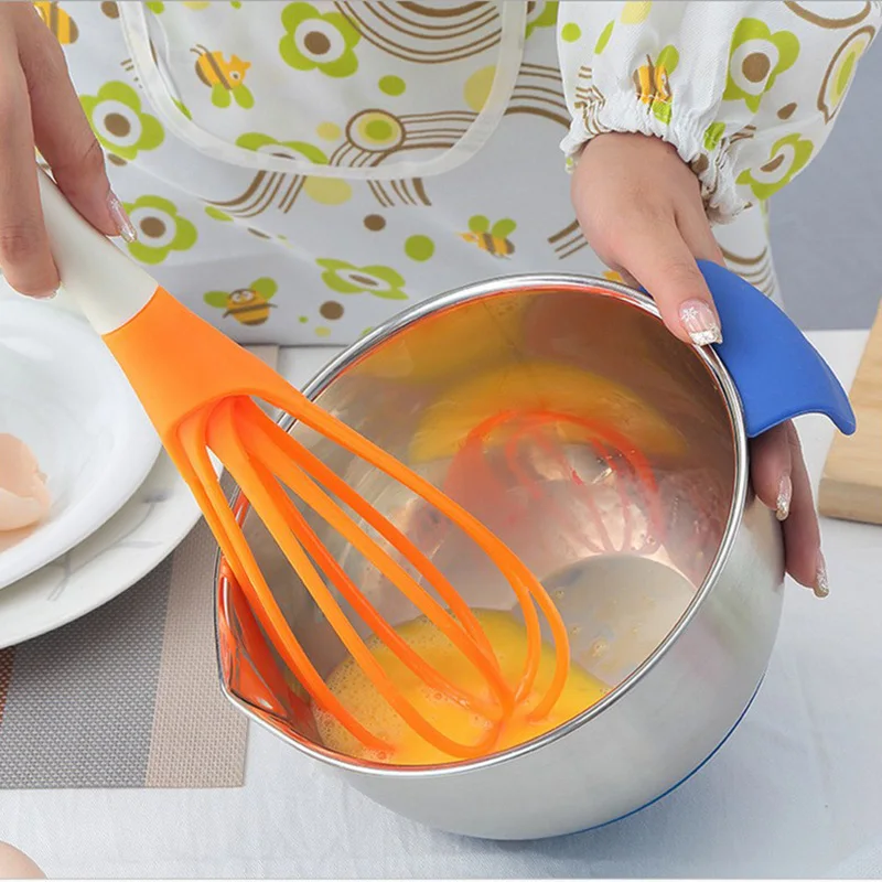  1 pcs Multifunction 2 in 1 rotary egg beaters food-grade PP whip instruments cook detachable washable mixer blender egg 