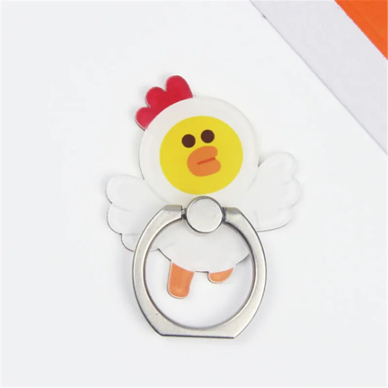 100pcs/lot Mobile Phone Stand Holder Finger Ring Smartphone Cartoon Bear Cell Phone Holder Stand For iphone Huawei All Phone - Цвет: 2