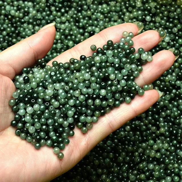 Perles En Jade Vert 1