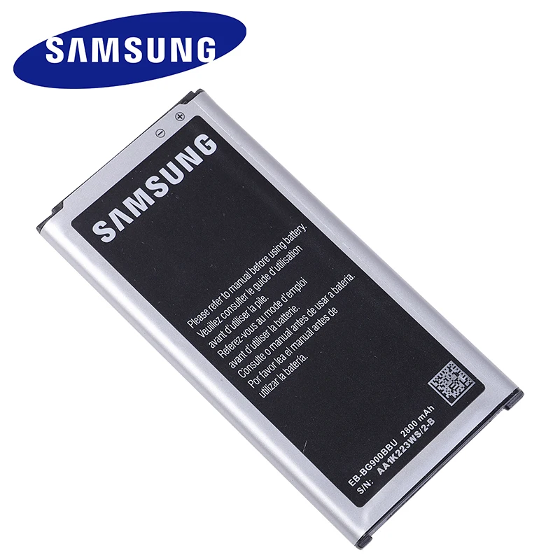 

Original Samsung S5 Battery for Galaxy S5 G900 G900S G900I G900F G900H 2800mAh EB-BG900BBE With NFC Replacement Battery