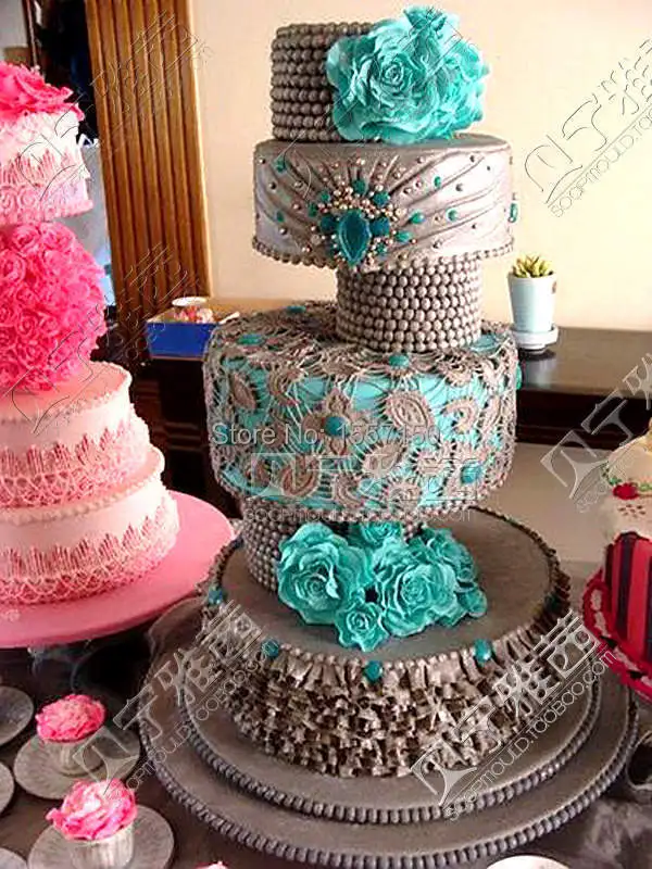 Силиконовые симпатичное кружевное платье Fondant (сахарная) шоколадный торт Мыло