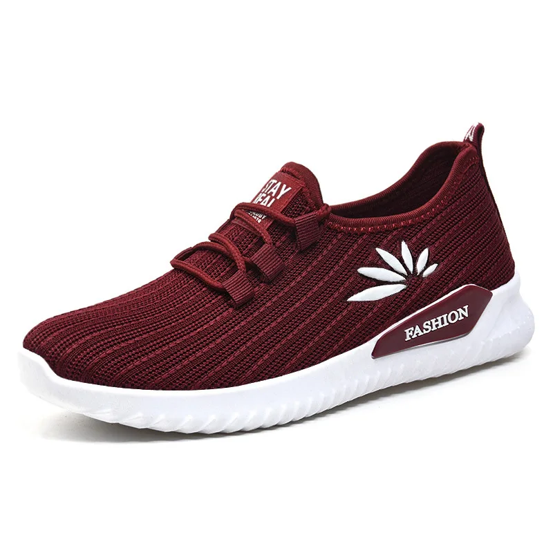 

2019 New Gray Pink Women Sneakers Mesh breathable running shoes jogging Training fitness lady shoes