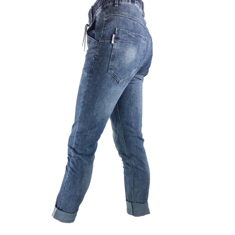 Мужские новые модные джинсы стрейч эластичные брюки Fit Denim casual зауженные мужские джинсы's Brand Wear цвет синий 29-36