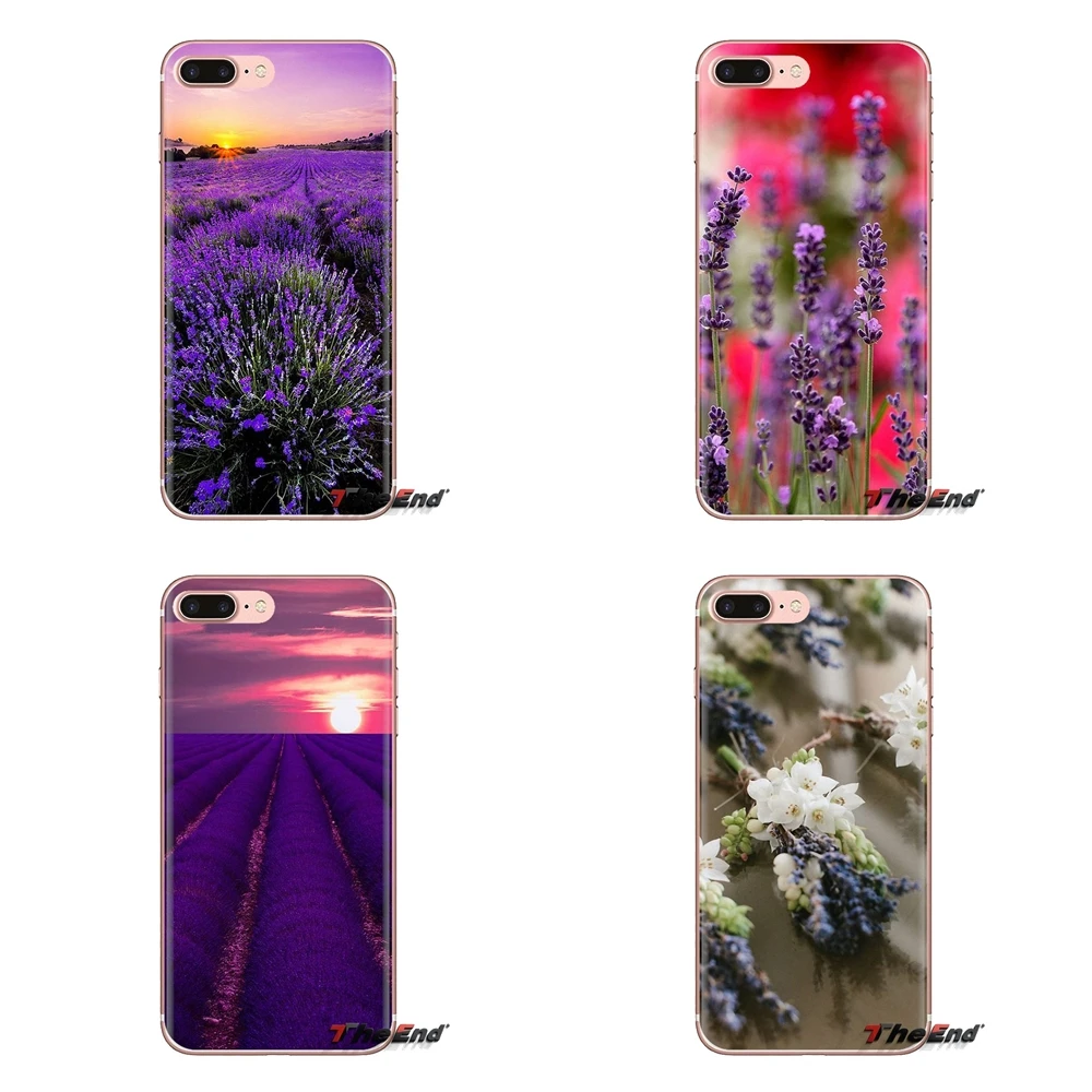 

For Huawei Nova 2 3 2i 3i Y6 Y7 Y9 Prime Pro GR3 GR5 2017 2018 2019 Y5II Y6II Lavender Flower purple vanilla Silicone Shell Case