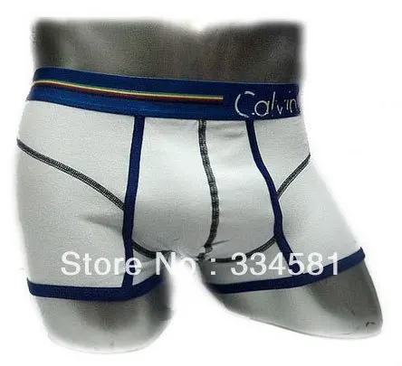 New Arrival Men Cotton Trunk Cheap Breathable Boxer Underwear for outlet Sale U0415 White accept mix order | Мужская одежда