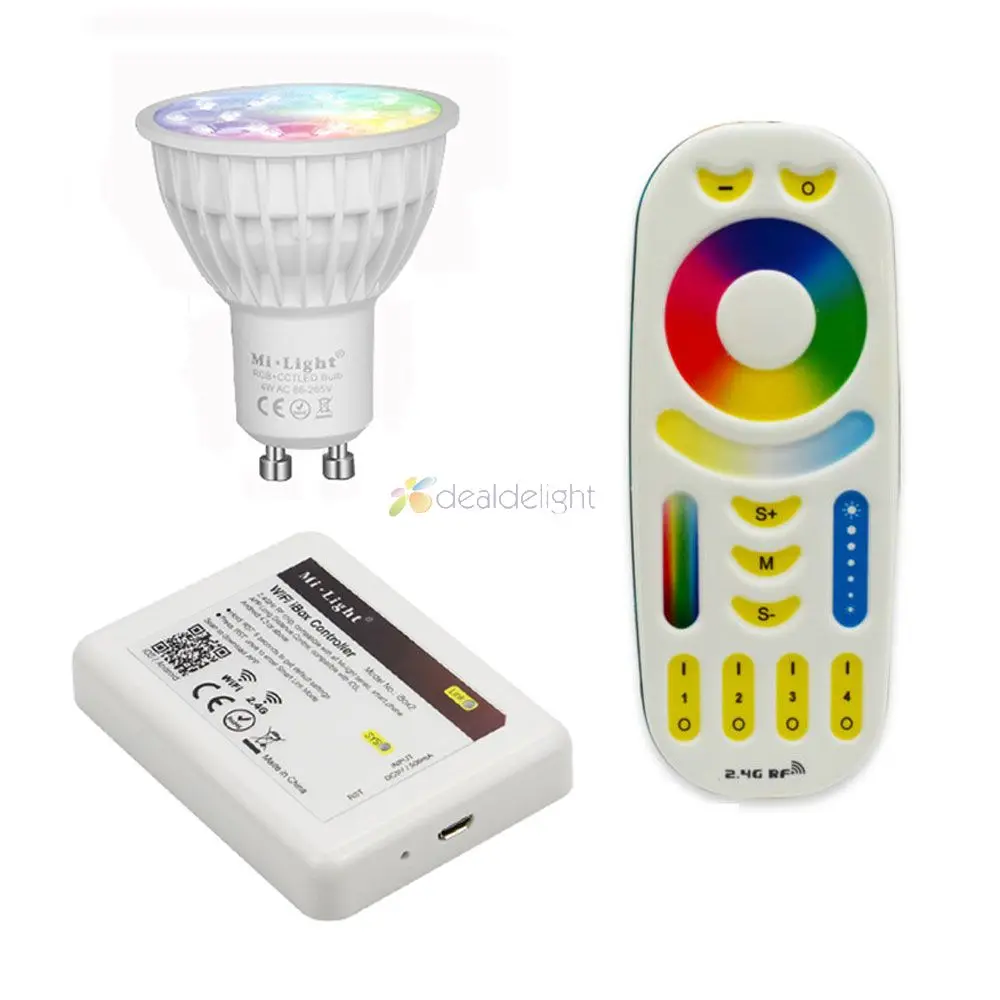 Mi. Light 4W GU10 RGB + CCT (2700-6500 K) Светодиодная лампа FUT103 2 4g с регулируемой яркостью для