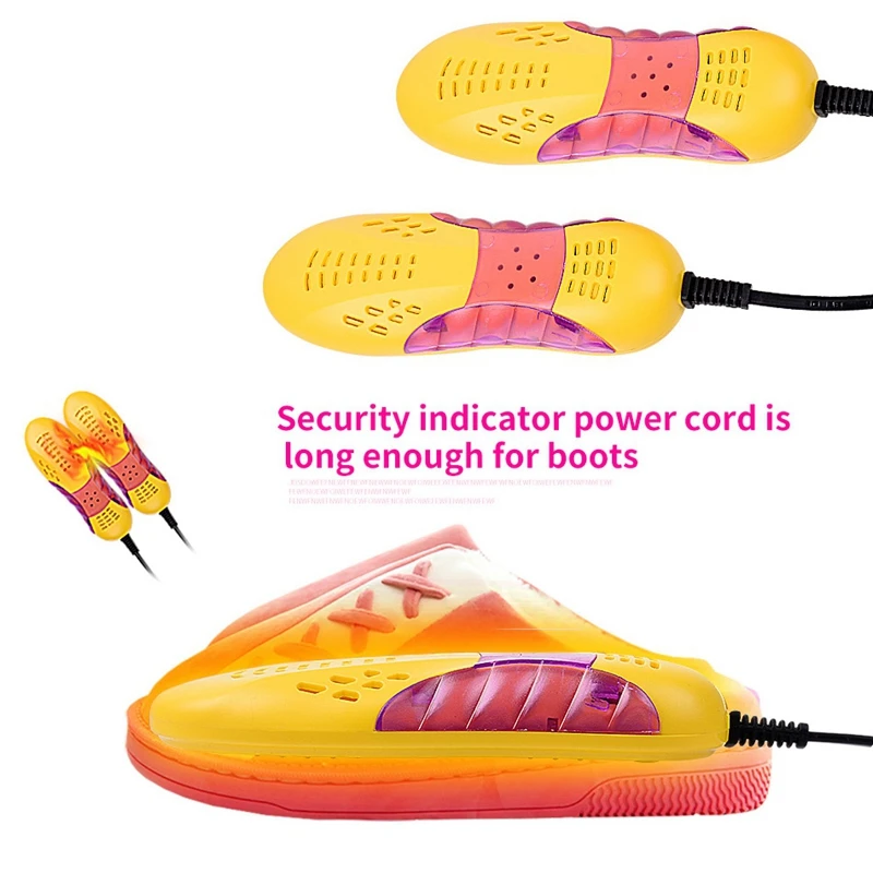 Легкая обувь сушилка защита ноги загрузки Запах Дезодорант осушающее устройство показывает сушилка нагреватель (ЕС Plug)
