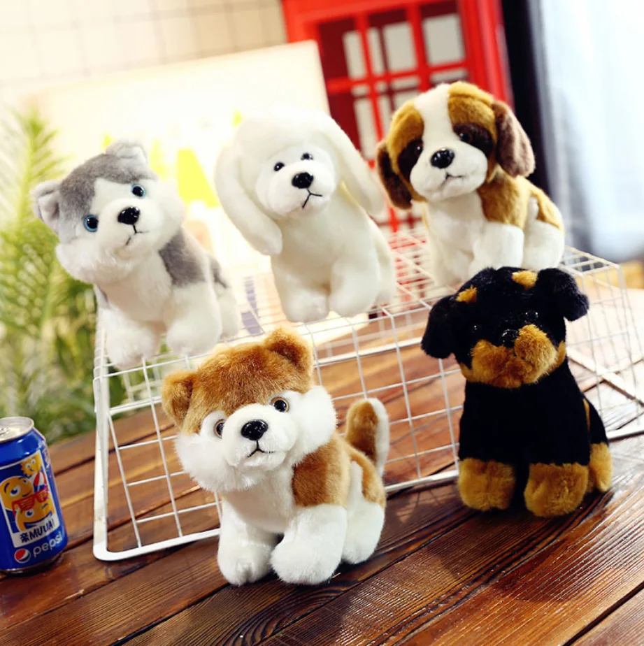 

2018 new simulation dog toys for children, baby favorite husky plush doll