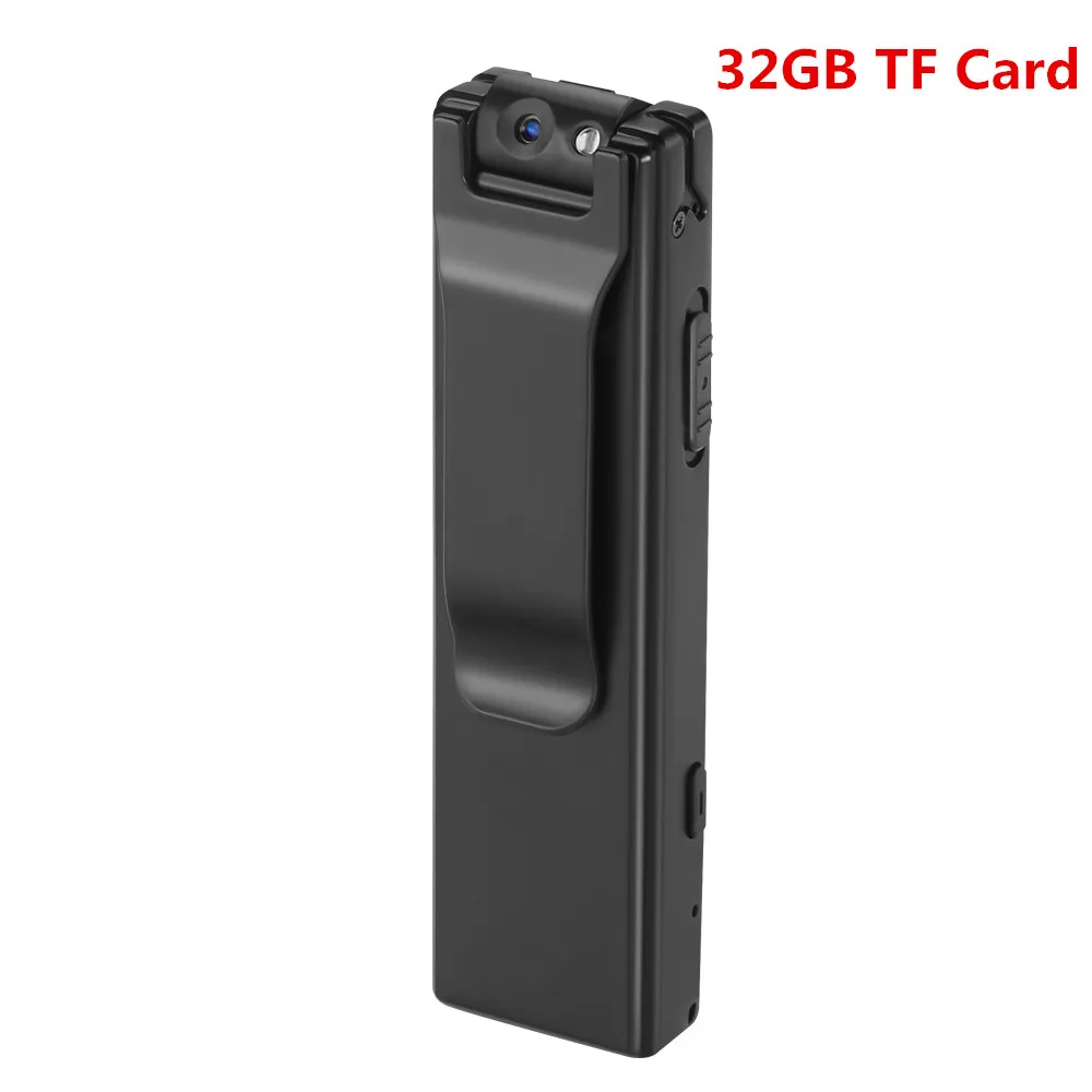 With 32GB Card Boblov A3 мини-видеокамеры, диктофон, полицейская ручка, Камара, поношенная камера, 32 ГБ, моментальная циклическая запись, камера, обнаружение движения - Цвет: With 32GB Card