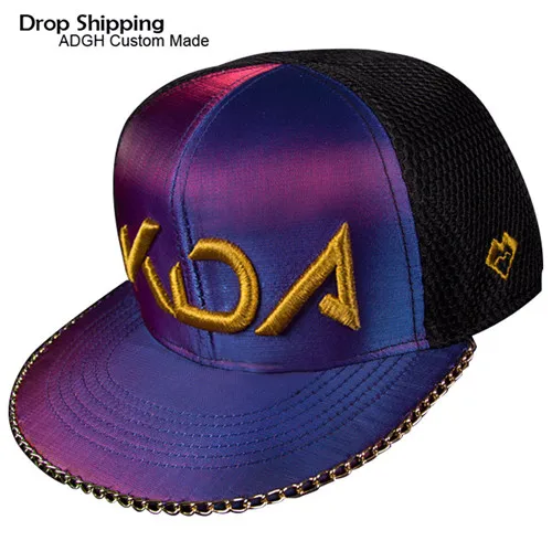 Прямая поставка кепка для косплея Kda Akali бейсболка игры LOL кепки женщин и мужчин
