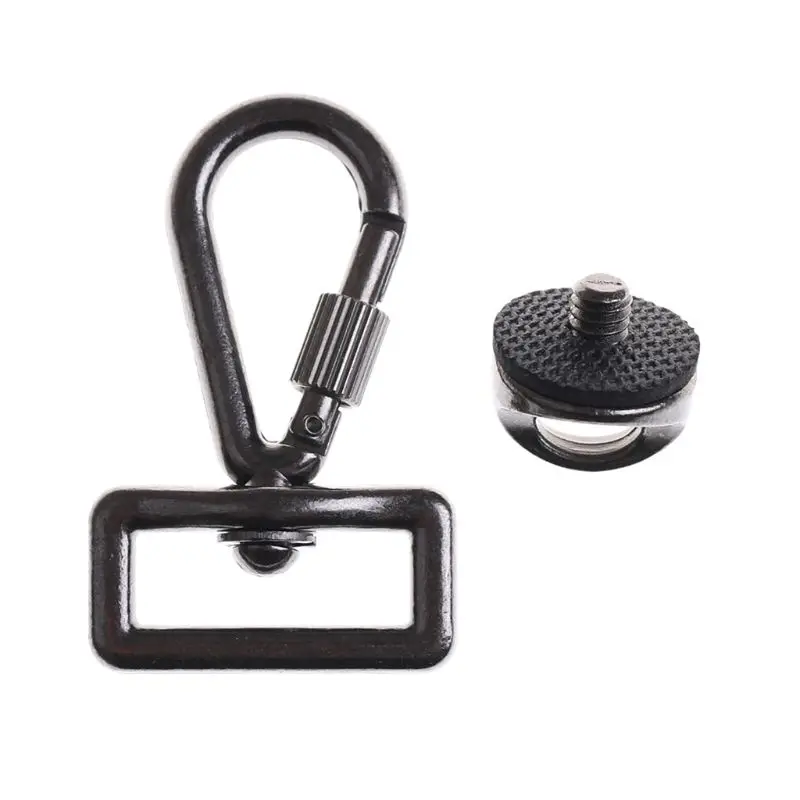 

1/3 pc1/4" Screw Metal Connecting Hook Adapter for DSLR SLR Camera Shoulder Sling Quick Neck Strap Belt Bag Case Accessories Kit