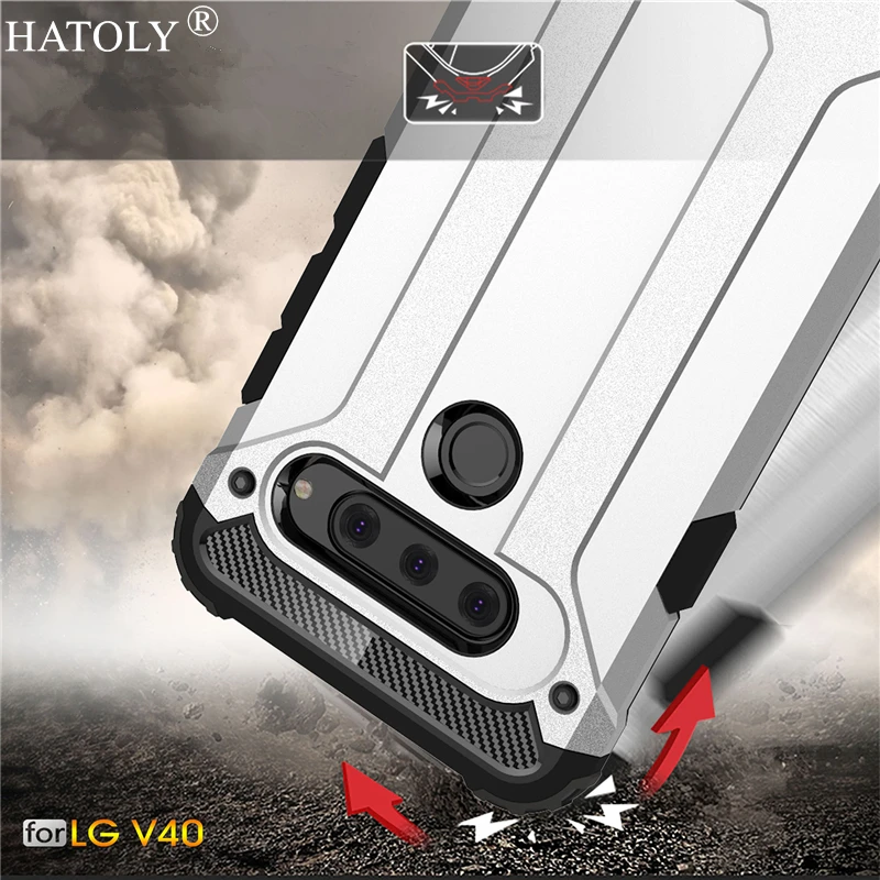 

For Cover LG V40 ThinQ Case Silicone Rubber Armor Protective Shell Hard Phone Case For LG V40 ThinQ Cover For LG V40 ThinQ