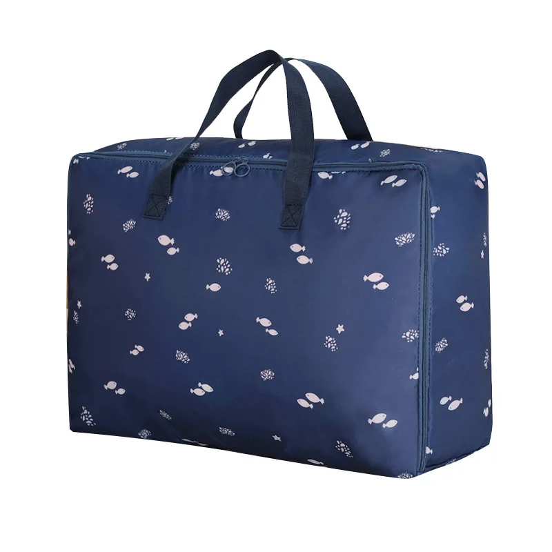 

Cute Fish Print Closet Organizer 1 pcs Cost-Effective Storage Bag For Home Travel Quilt Clothing Blanket Shoe Storage Container