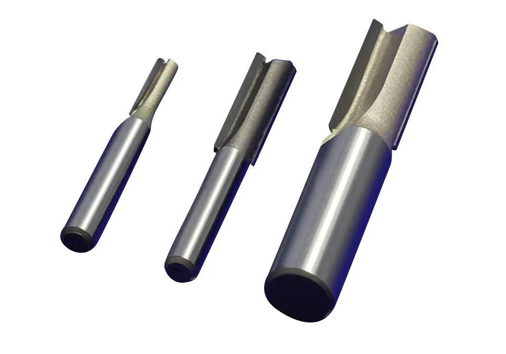 1Pc Double Flute Straight Cutting CNC Router Bit Flush Trim bit Mill