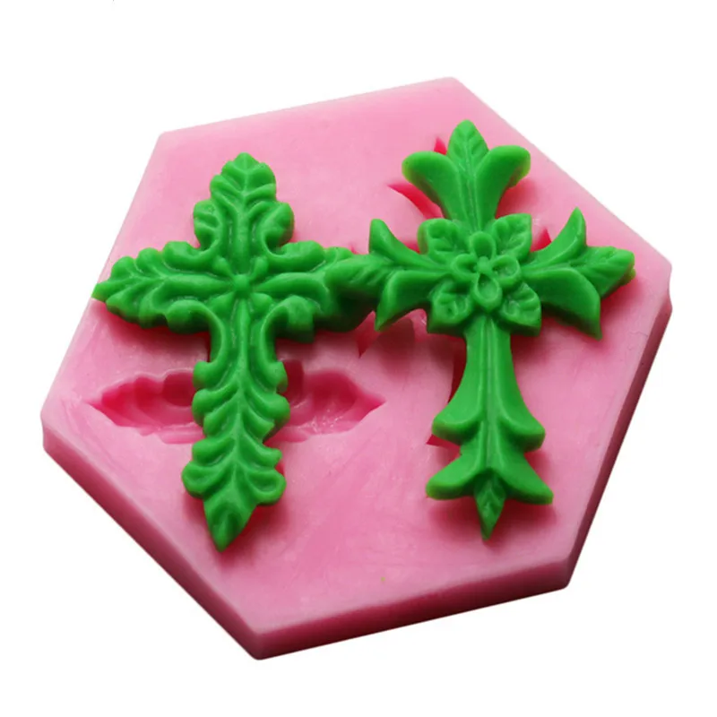 

Cross Religious Holy Communion Christening Silicone Mould Decoration Fondant Cake 3D Mold Food Grade Silicone Mould