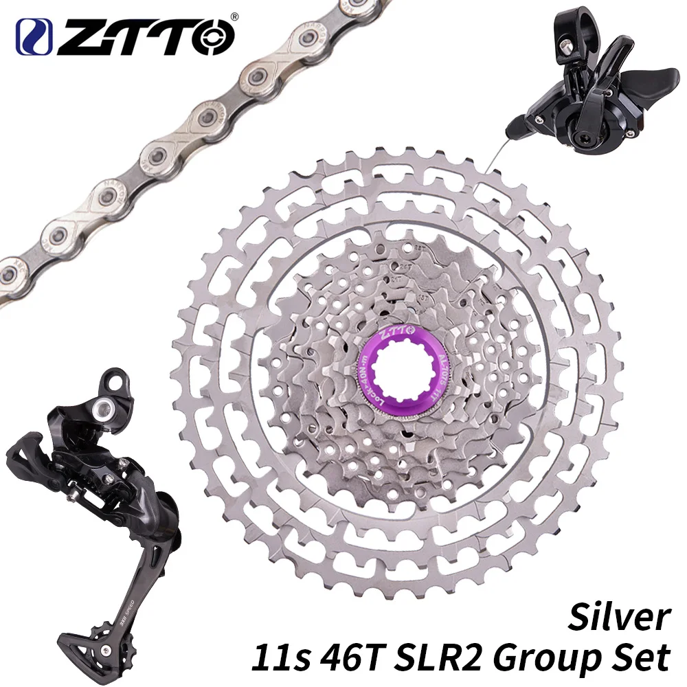 

ZTTO 11Speed SLR Groupset 1*11 Shifter Long Cage Rear Derailleur 11S Group Set For Mountain Bike MTB 46T CNC Ultralight Cassette