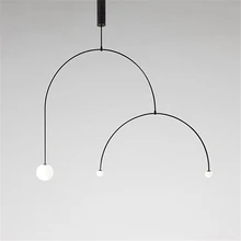 Постмодерн u-образные подвесные светильники для внутреннего декора подвесные светильники скандинавские промышленные подвесные лампы для ресторана светодиодный светильник