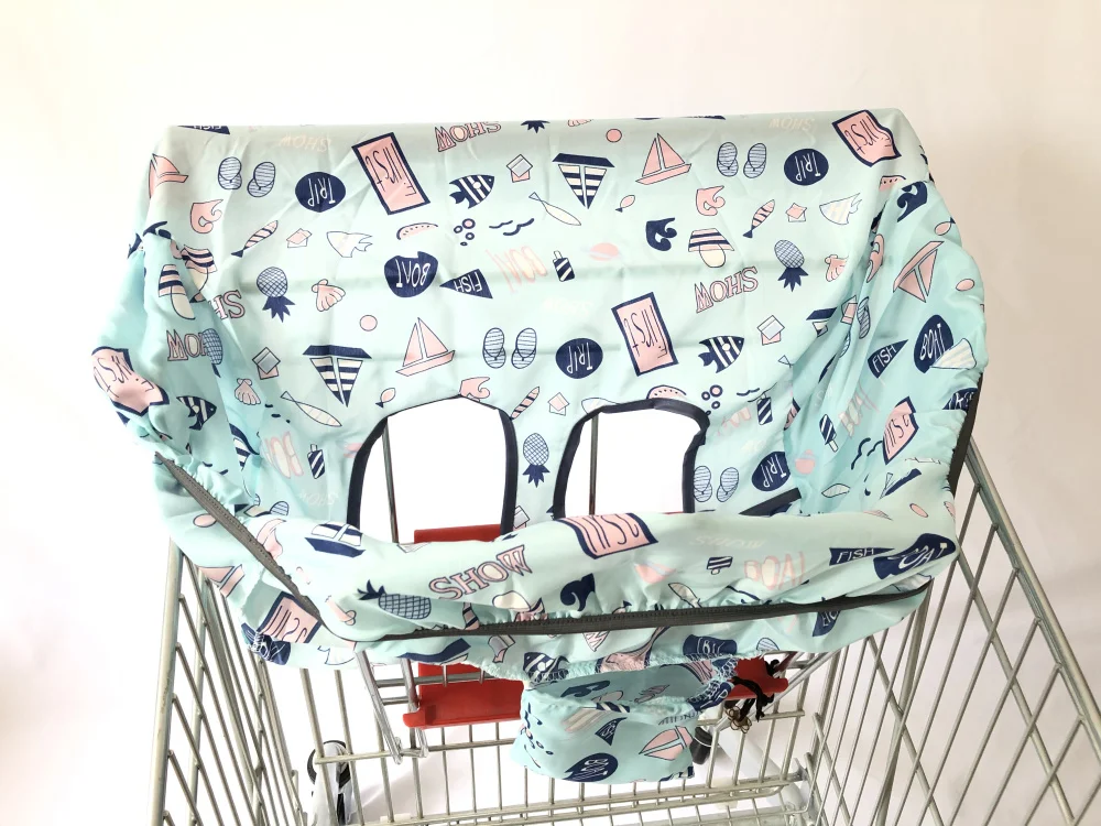 2в1 чехол на колесиках/Чехол на стульчик для кормления для младенцев и малышей/детский коврик на подушку для супермаркета корзина для покупок