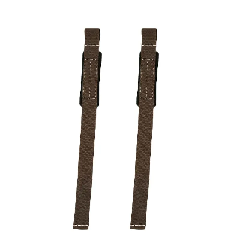 2 قطعة الاثقال اليد سادة الأغطية الأشرطة قفازات سماكة و إطالة ل رياضة دعم رفع قبضة حزام التدريب المعصم