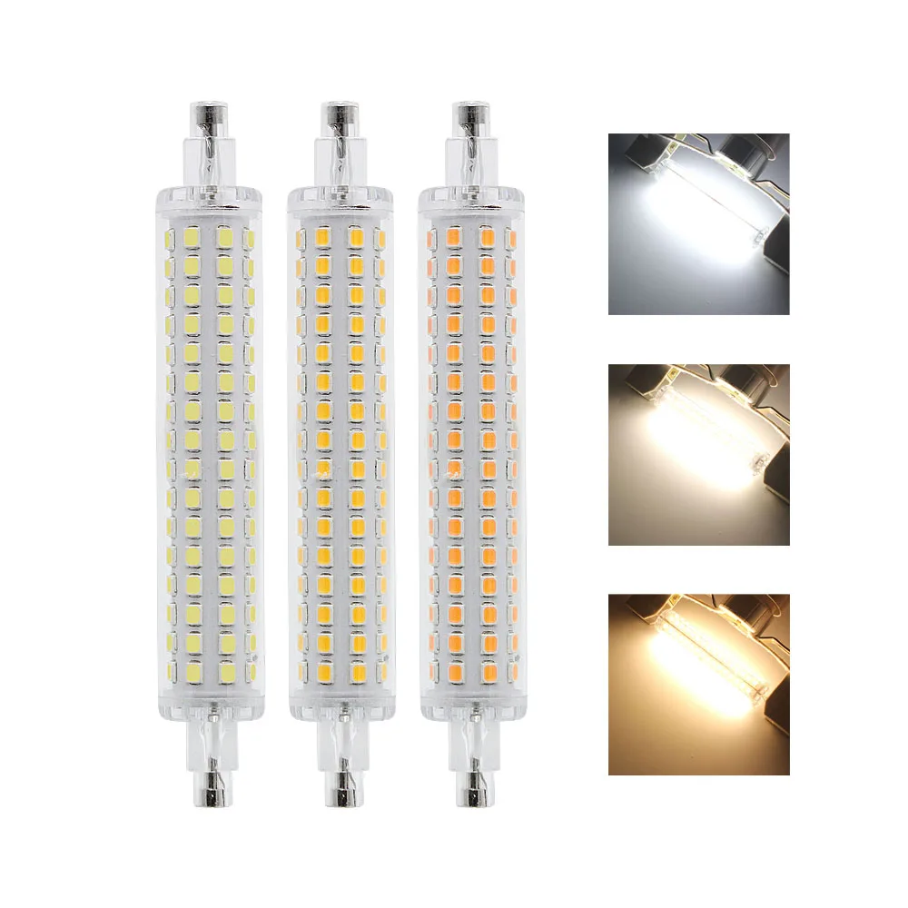 

10W 15W R7S LED Light 78mm J78 118mm J118 2835 SMD 64 128 LEDs Bulb cold/warm/natural white