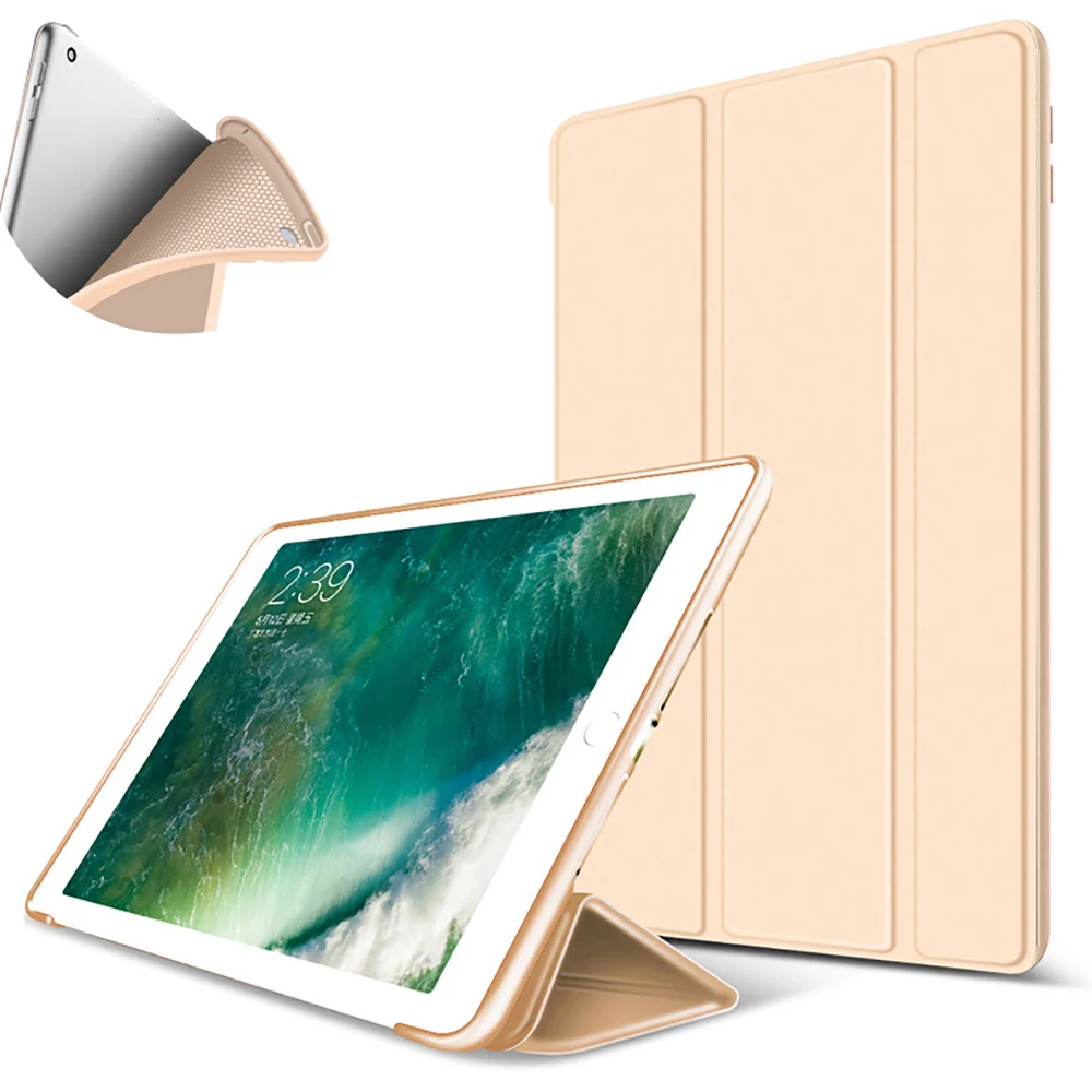 

For iPad mini 3 2 1 case soft silicone bottom + PU leather smart cover for apple iPad 7.9 inch Mini3 Mini2 mini1 Auto Wake sleep