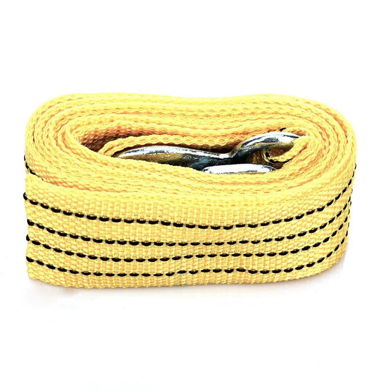 1 قطعة 4 متر 3 طن مقطورة سيارة سحب حزام حبل الثقيلة السيارات الطوارئ مساعد U-شكل السنانير عالية قوة