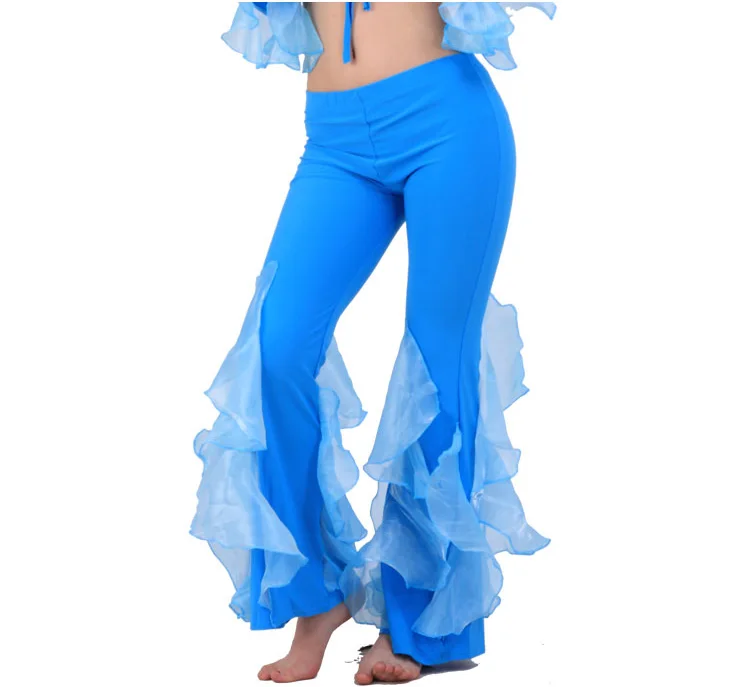 11 цветов женщин танец живота Практика брюки сексуальный танец живота вращать брюки девушки танец живота одежда - Цвет: Небесно-голубой