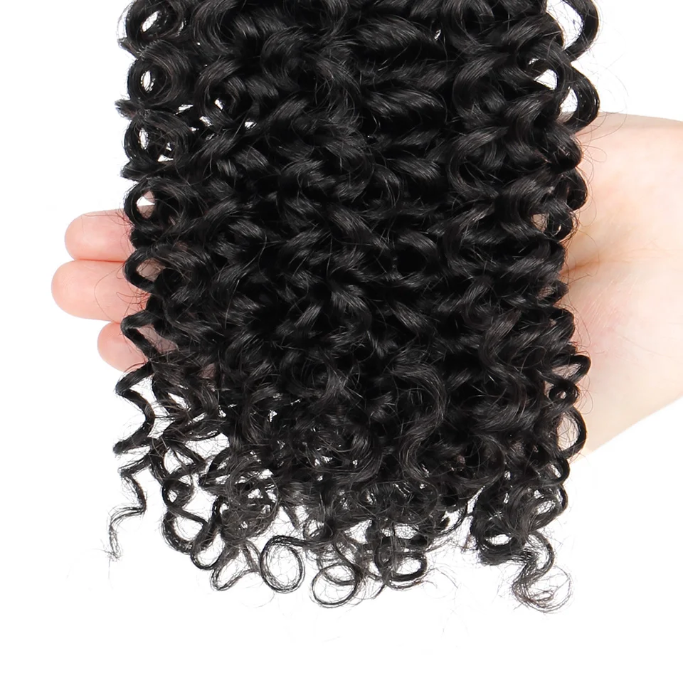 3 pacotes tecer cabelo humano cor natural