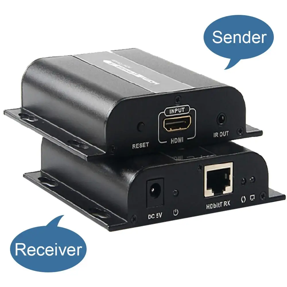 

HDMI extender LKV383 HDBitT Extender 1080P by cat5e/6 cable up to 120M with IR function (LKV383 sender or receiver ONLY)