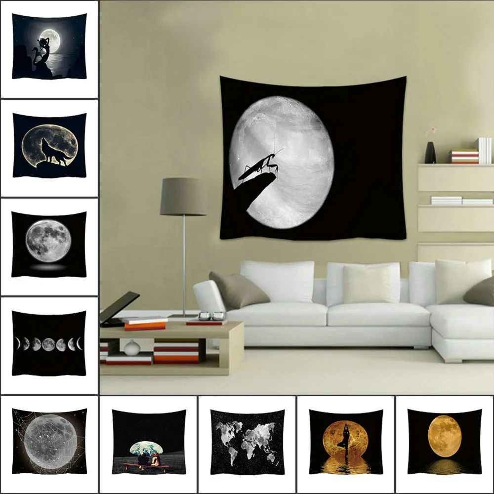 

Fashion Tapestry Planet Universe Pattern Style Decorative Tapestry Home Decor
