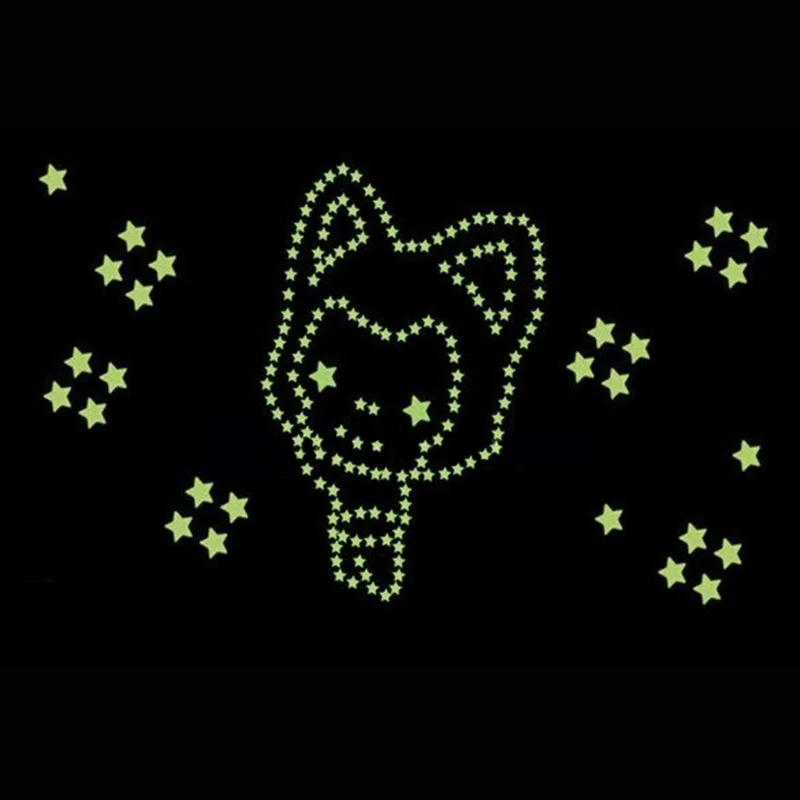 2018 New 180Pcs Stars Glow in the Dark Luminous Fluorescent Plastic Wall Decoration for Kid Home for Wedding 2018 New 180Pcs Stars Glow in the Dark Luminous Fluorescent Plastic Wall Decoration for Kid Home for Wedding