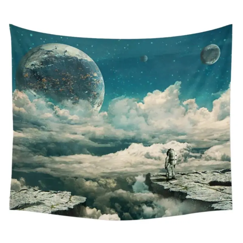 Пейзаж ArtPrint настенный гобелен The Explore ore on Moon домашний Декор 6 стилей - Цвет: picture show