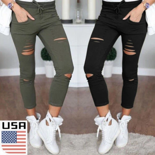 ladies faded jeans