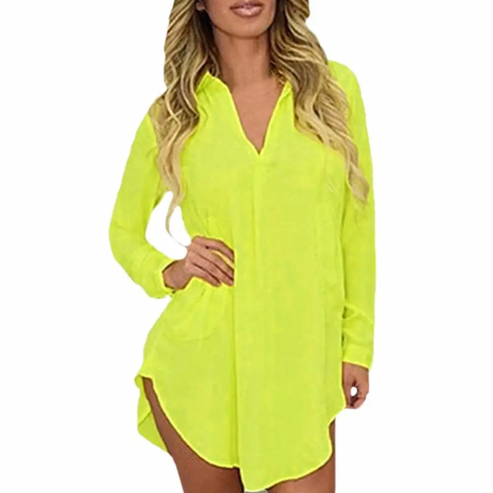 6XL Sheer Шифоновая блузка 2018 плюс Размеры Женская одежда с длинными рукавами на