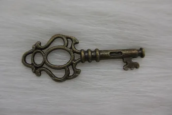 

100pcs/lot Fashion Craft Accessories Skeleton Key Charms Antique Bronze Plated Pendant Jewelry Findings