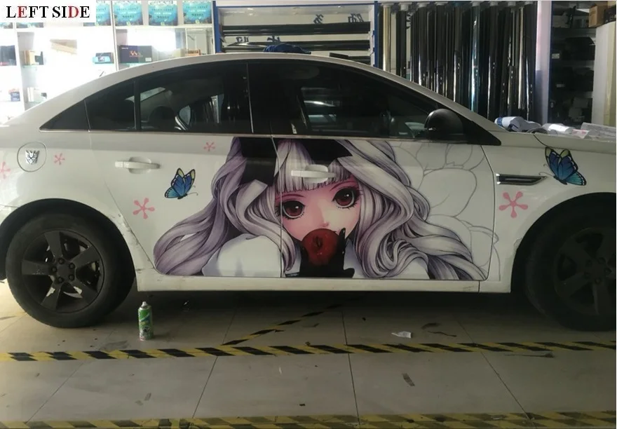 

LEFT SIDE Car Stickers Decoration Car-Styling Vehicle Creative Car Protection Beautiful Girl Stickers Accessories