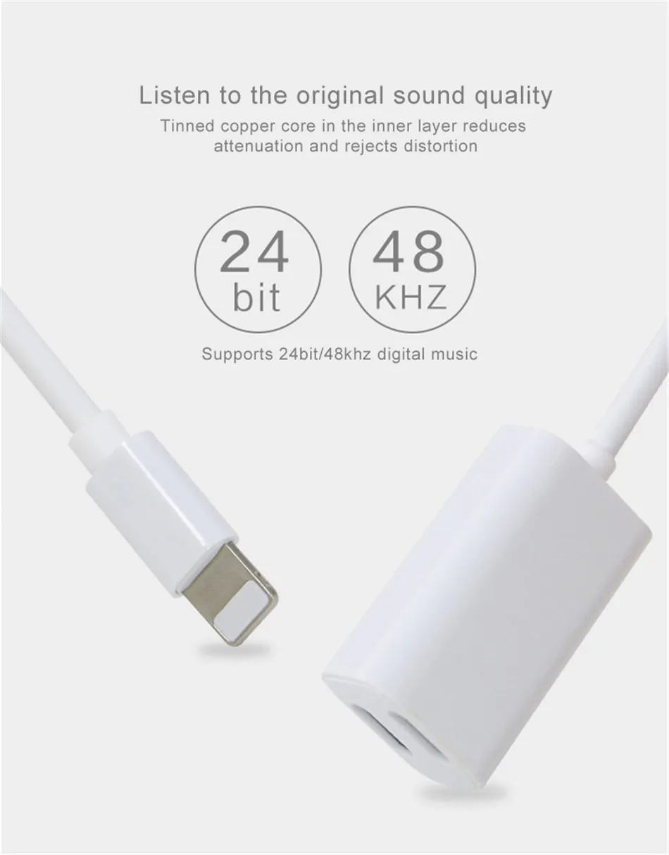 ACCEZZ для Apple зарядка аудио адаптер для iPhone X 7 8 plus XS XR IOS 11 сплиттер зарядки наушников 2 в 1 Aux кабель конвертер