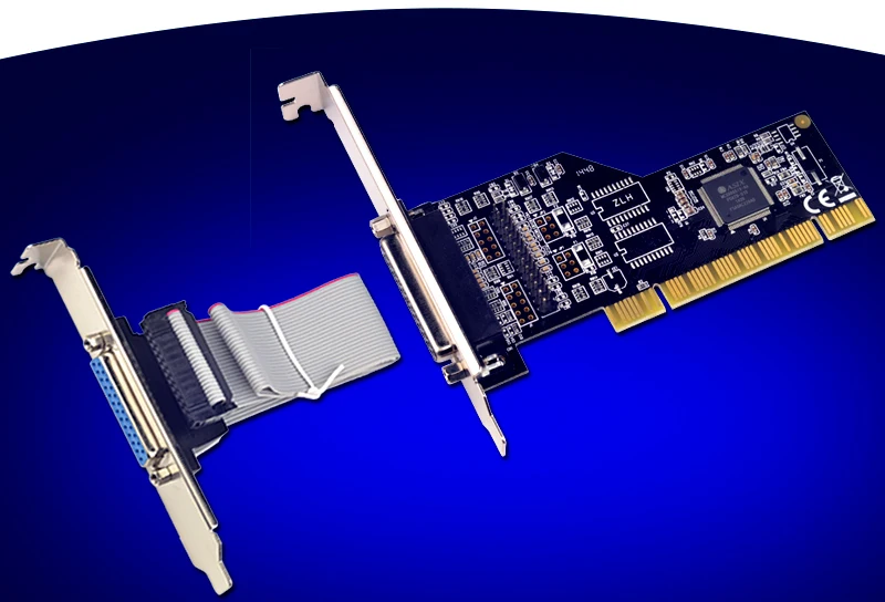 PCI в 2 порта параллельная карта расширения IEEE1284 25-контактный адаптер принтера LPT
