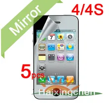 Mirror Screen Protector Guard Cover For Apple iphone 4 4G 4S Protective Film 5pcs film 5pcs