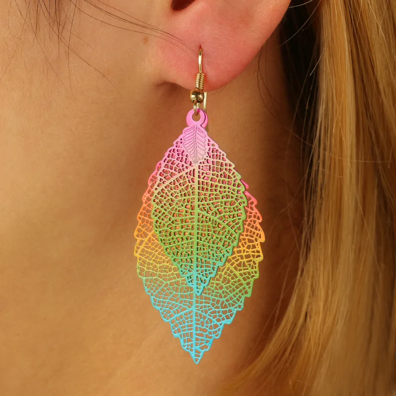 Buy Bohemian Vintage Leaves Earrings for women