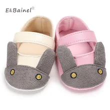 Детская обувь для девочек Повседневное мягкая детская обувь для первых шагов кролик детская обувь с рисунком 0-18Months