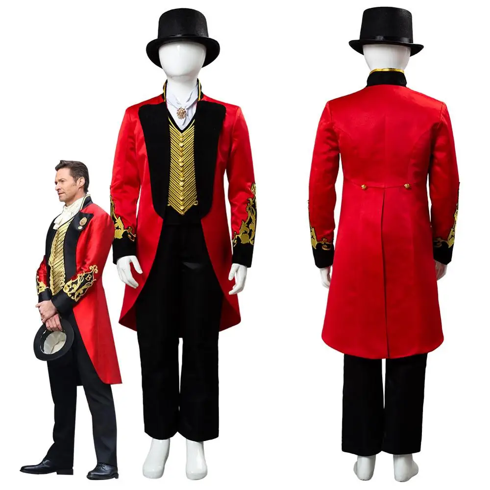 The Greatest Showman Cosplay P.T. Костюм для косплея barum красная униформа пальто детей