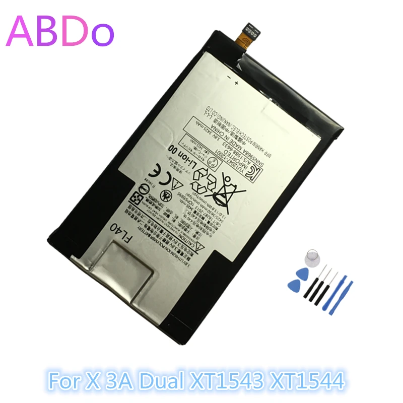 FL40 батарея для телефона Motorola Moto X 3A Dual XT1543 XT1544 3425mAh сменные батареи AAA Качество |