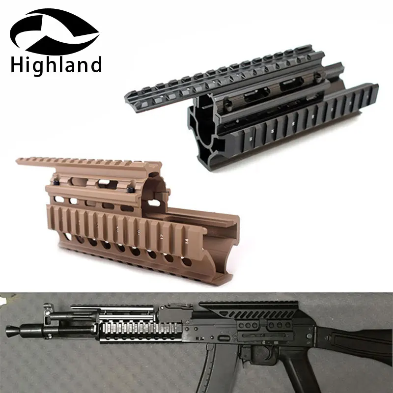 Тактический AK 47 AK74 AKS Drop in Quad Rail Scope Mount RIS Quad Handguard охотничья стрельба страйкбол винтовка аксессуар