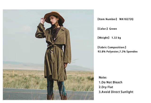 ARTKA Jesień Kobiety Trench Latarnia Rękawem damska Długi Trench 2018 Zamszowy Płaszcz Elegancki Wykop Kobiet Loose Znosić WA10272Q tanie i dobre opinie Skręcić w dół kołnierz Pojedyncze piersi Suknem Pełna Poliester Elastan Spódnica Kieszenie Skrzydeł Stałe Na co dzień ARTKA Jesień Kobiety Trench Latarnia Rękawem damska Długi Trench 2018 Zamszowy Płaszcz Elegancki Wykop Kobiet Loose Znosić WA10272Q tanie i dobre opinie Skręcić w dół kołnierz Pojedyncze piersi Suknem Pełna Poliester Elastan Spódnica Kieszenie Skrzydeł Stałe Na co dzień