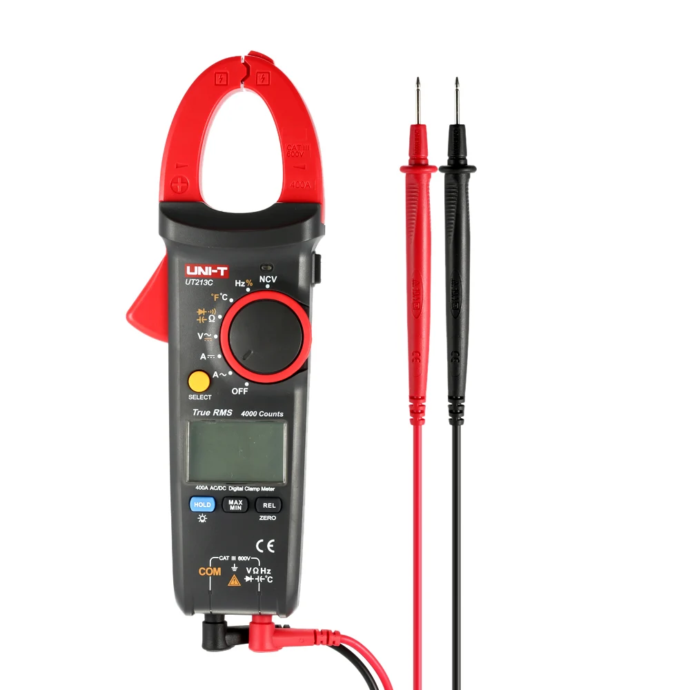

Professional Digital Clamp Meter Multimeter AC/DC Voltage Current Resistance Capacitance Diode Continuity NCV Temperature Tester